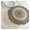 LIANYG Round Heat-Insulating Dining Table Mat, 38 cm, Color H view 2