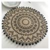 LIANYG Round Heat-Insulating Dining Table Mat, 38 cm, Color H view 3