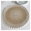 LIANYG Round Heat-Insulating Dining Table Mat, 38 cm, Color H view 4