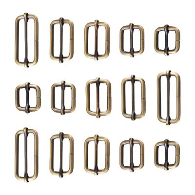 Pandahall 20-Piece Rectangular Metal Buckle Set for Belt Bags