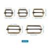 Pandahall 20-Piece Rectangular Metal Buckle Set for Belt Bags view 2