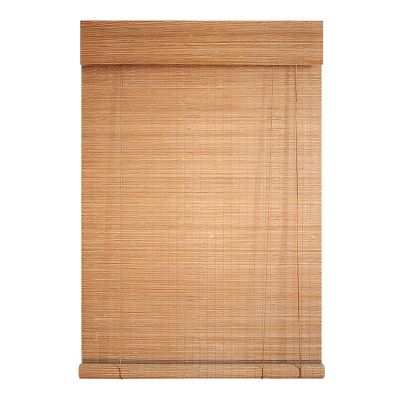 QWEASDF Bamboo Roller Blind, Light-Filtering, 120 x 120 cm