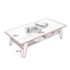 Sywlwxkq Multifunctional Natural Wood Low Table with Storage Shelf view 2