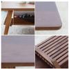 Sywlwxkq Multifunctional Natural Wood Low Table with Storage Shelf view 4