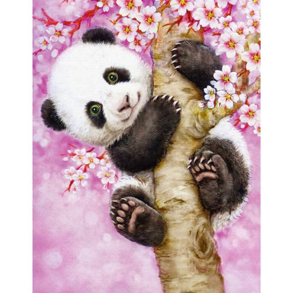 5D Full Drill Diamond Painting Kit, Panda, 40 x 50 cm (16 x 20 in)