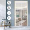 Magnetic Polyester Insect Screen Door Curtain, No-Drill Adhesive Mount view 1