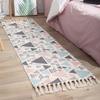 jia cool Styled World Boho Rug with Rug Pad, 60 x 130 cm Printed Bohemian Runner with Tassels view 3