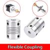 TANGJIANCHENG C Coupling, Flexible Aluminum Alloy Shaft Coupling, 19 x 25 mm, for Motor Gearboxes, 4–8 mm Inner Diameter view 2