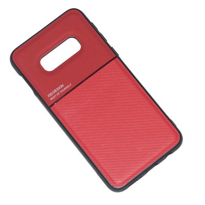 Kepuch Mowen Case with Built-In Metal Plate for Samsung Galaxy S10E - Red