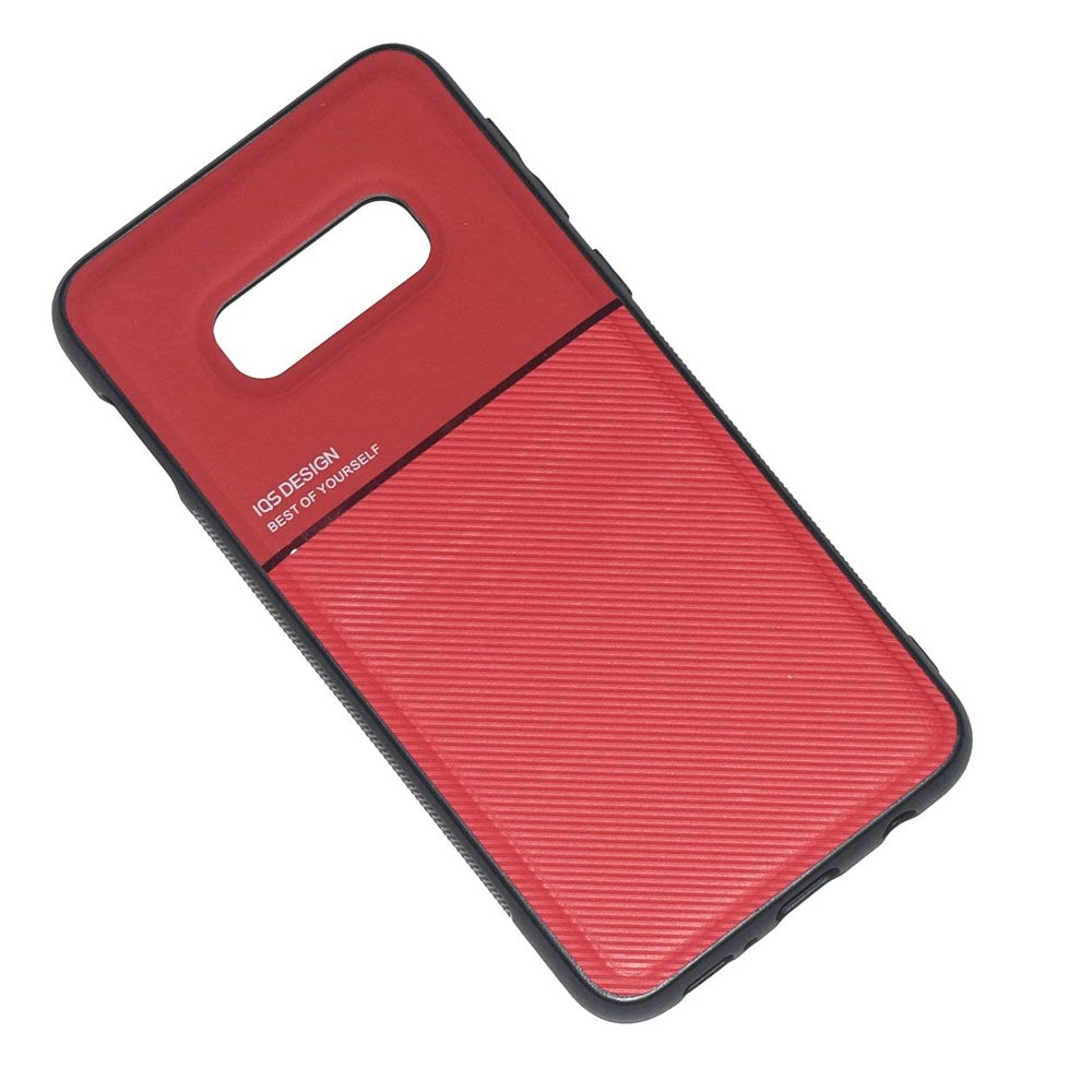 Kepuch Mowen Case with Built-In Metal Plate for Samsung Galaxy S10E - Red
