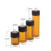 TIANZD 150-Pack 1 mL Empty Small Glass Bottles with Orifice Reducer, Pink Mini Essential Oil Bottles view 2