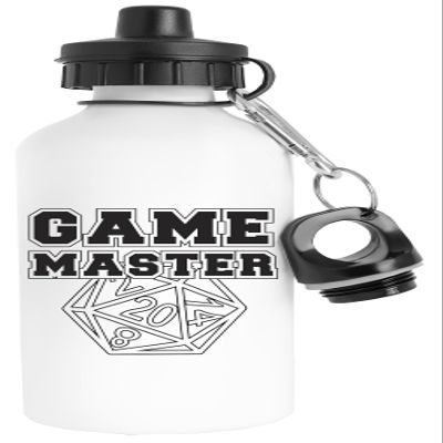 Luxogo Game Master Water Bottle, Stainless Steel, Traveller White