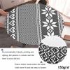 Chickw1 Round Waterproof, Washable Tablecloth, 3D Linen Style, Elastic Edge, Gray Geometric, 120 cm view 3