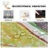Chickw1 Round Waterproof, Washable Tablecloth, 3D Linen Style, Elastic Edge, Gray Geometric, 120 cm view 4