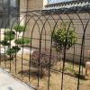 Weather-Resistant Metal Rose Arch with Removable Bases view 2
