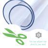 Clear PVC Tablecloth, Waterproof Crystal-Clear Table Protector, 3 mm, 115 x 230 cm view 2