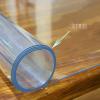 Clear PVC Tablecloth, Waterproof Crystal-Clear Table Protector, 3 mm, 115 x 230 cm view 3