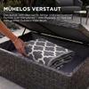 Homescapes NOLA Weatherproof Outdoor Rug, Recycled Polypropylene, Reversible, Black and White, 180 x 270 cm view 3