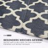 Homescapes NOLA Weatherproof Outdoor Rug, Recycled Polypropylene, Reversible, Black and White, 180 x 270 cm view 4