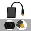 Digital Optical Audio Cable, 1-to-2 Output Optical Audio Splitter Adapter, Black view 4