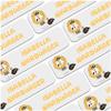 80 Personalized Name Stickers, 3.5 x 1 cm, Lion Design for Textiles view 1