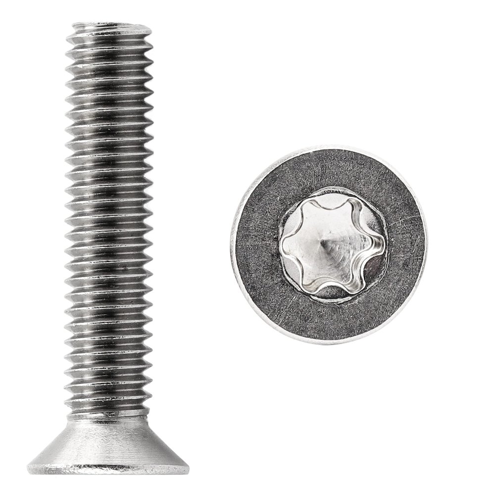 FASTON M2 x 20 Countersunk Screws, TX Drive, Stainless Steel A2/V2A, 10-Pack