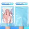 100 Odor-Proof Mylar Bags, Resealable Holographic Packaging Bags with Clear Window, Blue, 14 x 20 cm view 3