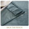 StangH Blue-Gray Velvet Blackout Curtains, 2 Panels, 52 x 120 in view 4