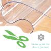 TMGJShd Transparent PVC Table Protector, Waterproof, Durable, Scratch-Resistant, Easy to Clean, Customizable (2 mm, 35 x 65 cm) view 4