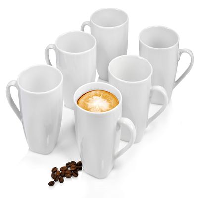Sänger Avalon Coffee Mug Set, 6-Piece Porcelain Set for 6