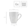 Sänger Avalon Coffee Mug Set, 6-Piece Porcelain Set for 6 view 4