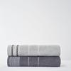 GC GAVENO CAVAILIA Super-Soft Egyptian Cotton Bath Towels, 2-Piece Set, Gray view 1