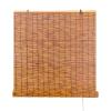 Handwoven Carbonized Bamboo Reed Roller Blind, 32 x 55 in view 1