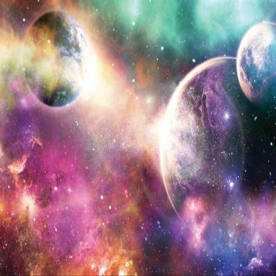 WallArena Non-Woven Photo Wallpaper, Space, 460 x 300 cm
