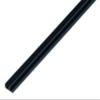 Alberts 499051 Bottom Guide Rail Profile | Plastic, Black | 1000 x 18 x 5 mm | Set of 13 view 1