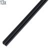 Alberts 499051 Bottom Guide Rail Profile | Plastic, Black | 1000 x 18 x 5 mm | Set of 13 view 2