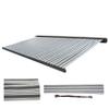 Mendler Replacement Awning Cover T124, Gray-White Polyester view 1