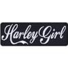 HARLEY GIRL Embroidered Iron-On Patch, 100 x 35 mm view 1