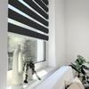 Tom'Shop Black Zebra Roller Blind, No-Drill Clamp Mount, 105 x 220 cm view 2