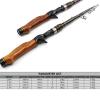 YGLONG Carbon Fiber Telescopic Fishing Rod, 2.7 m, 520 g Lure Weight, Carp Wooden Handle view 2
