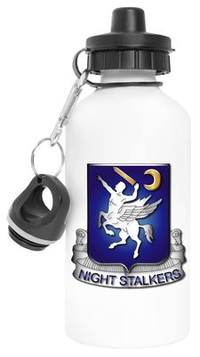 Hopestly Night Stalkers Reusable Aluminum Sports Travel Water Bottle, White
