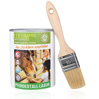 LIXUM PRO 100% Organic Natural BIO Horse Stable Wood Stain, Dark Green, 335 ml (approx. 10 m²)