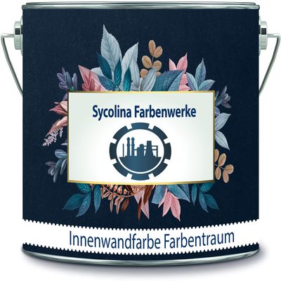 Sycolina Farbenwerke Farbentraum Interior Wall Paint, Highly Opaque, Solvent-Free, One-Coat Coverage (2 L, White)