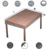 QINGMUSENLIN Waterproof Garden Table Cover, 420D Oxford, UV-Resistant, Windproof view 3