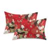 HMZXZ Satin Pillowcase for Hair and Skin, Japanese Chrysanthemum Cane Design, King Size 20 x 40 in view 2