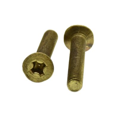 2–50 Pcs M2–M8 Brass Flat-Head Phillips Countersunk Screws, Computer Screws, M6 x 45 mm (5 Pcs)