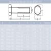 MESAROS M16 x 60 mm Hex Bolts with Wing Nuts & Large Washers, A2 Stainless Steel, 5-Pack view 2