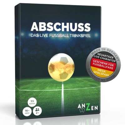 ABSCHUSS Live Soccer Drinking Game – Card Game for Bundesliga, Champions League, European Championship and World Cup Matches