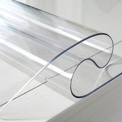 GSPURS Clear PVC Table Cover, Transparent Plastic Tablecloth, 1 mm, 95 x 190 cm