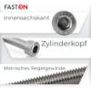 M2 x 3 mm Stainless Steel Socket Head Cap Screws, 250-Pack, DIN 912, FASTON view 2